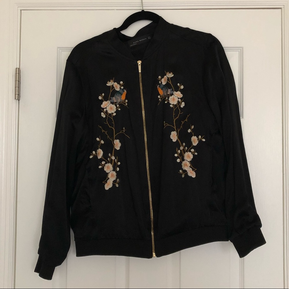 Embroidered Bomber Jacket